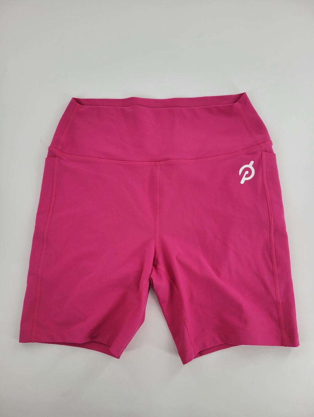 Peloton High-Waist Pink Bike Shorts Size L